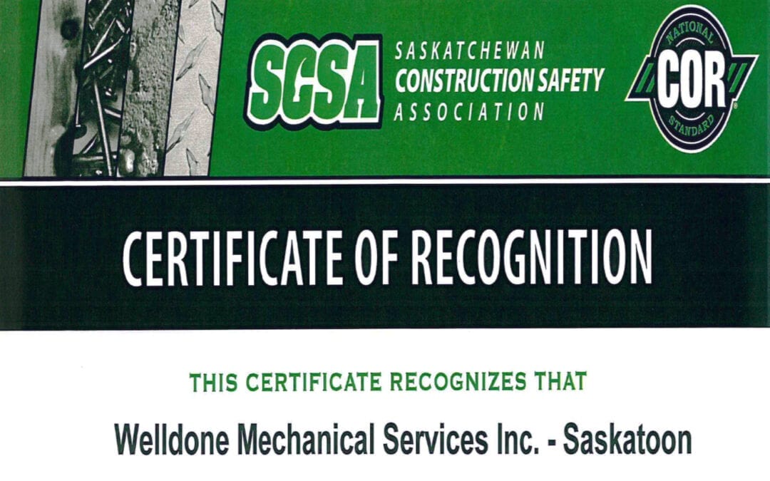 Certificate of Recognition (COR®)